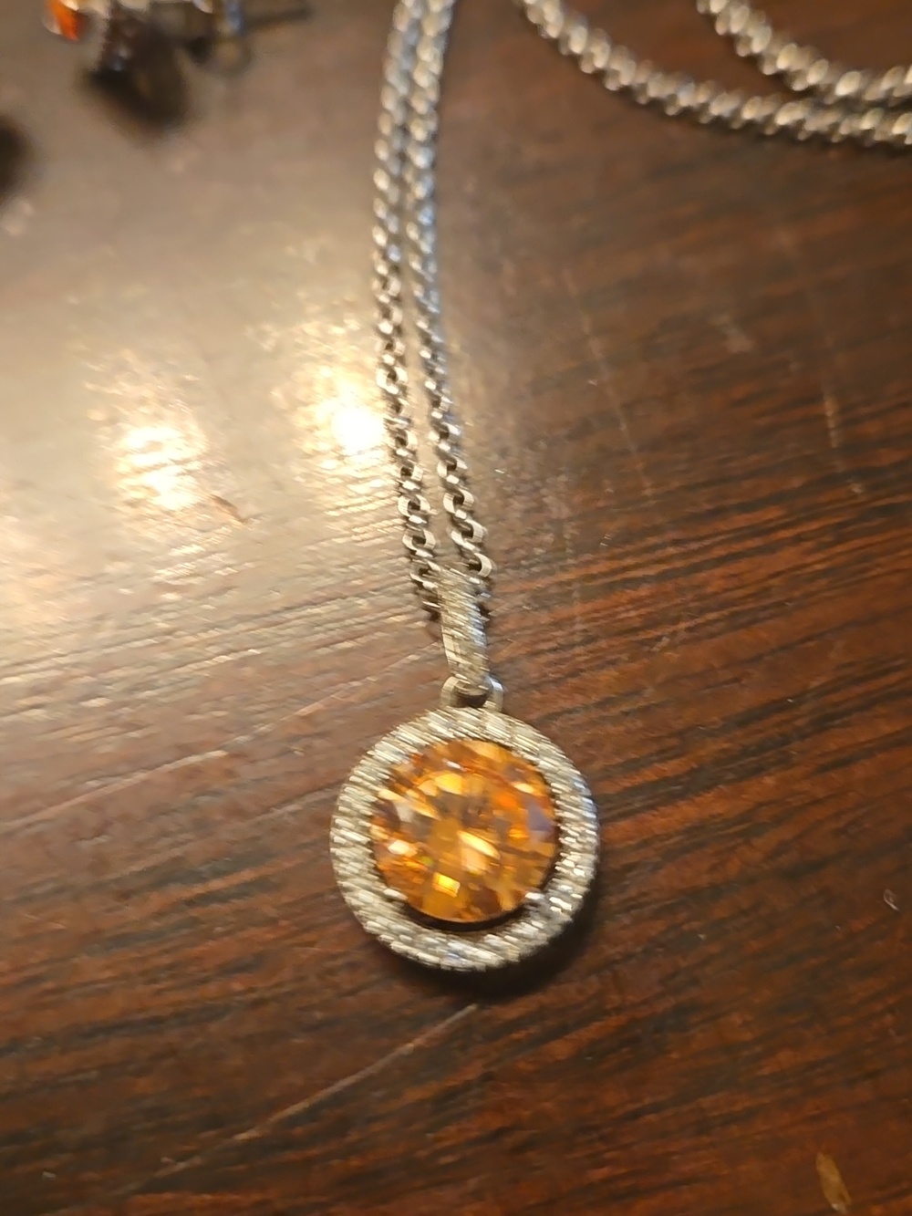 Sterling Silver And Topaz Elegant Necklace And Earrings Jewelry Set - Picture 10 of 12